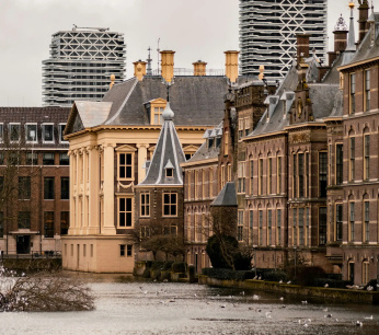 Foto van de vijver bij het binnehof   gemaakt door Michael Fousert