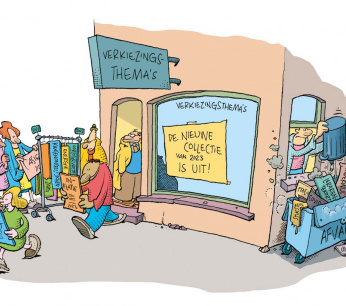 Onderwijs verkiezingsthema illustratie1 Wim Stevenhagen v2