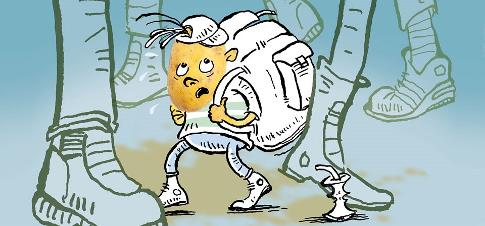Illustratie Typetank aardappel