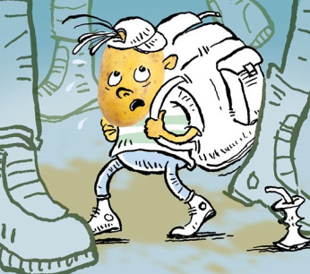 Illustratie Typetank aardappel