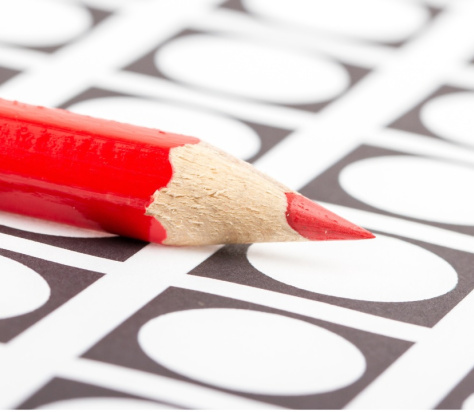 Verkiezingen roodpotlood canva