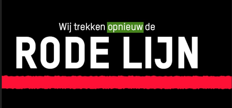 demonstratie rode lijn gaza den haag