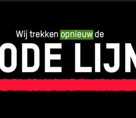 demonstratie rode lijn gaza den haag