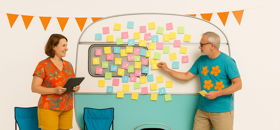 Typetank AI - man en vrouw voor caravan