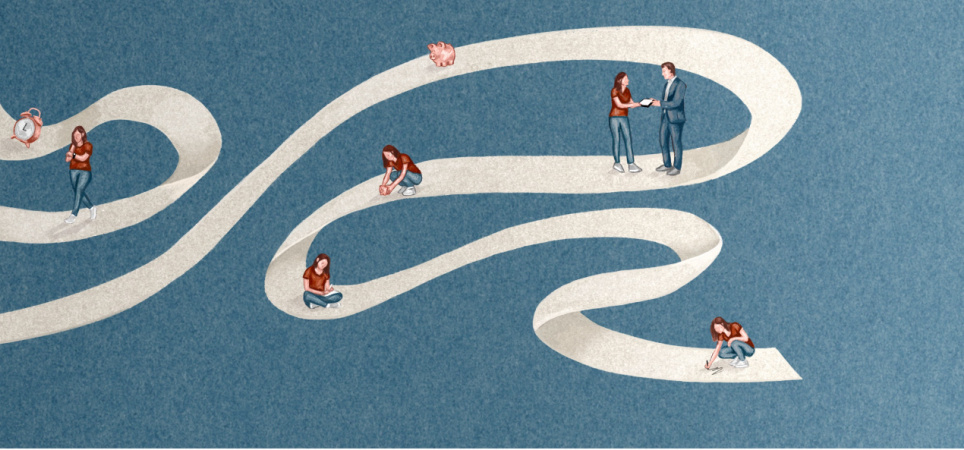 Vaststellingsovereenkomsten illustratie door Rosa Snijders
