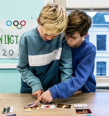 leerlingen vrije middelbare school Waldorf