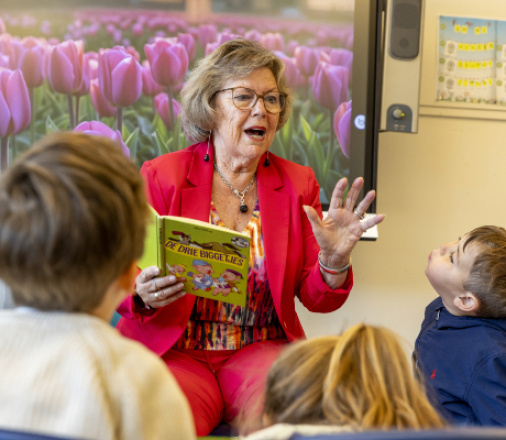 Sissy Sénéchal juf van 82 jaar