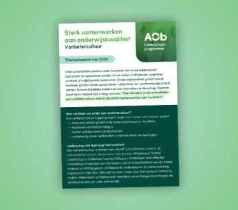 Hand out onderwijskwaliteit