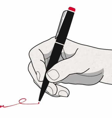 Handtekening uitsnede